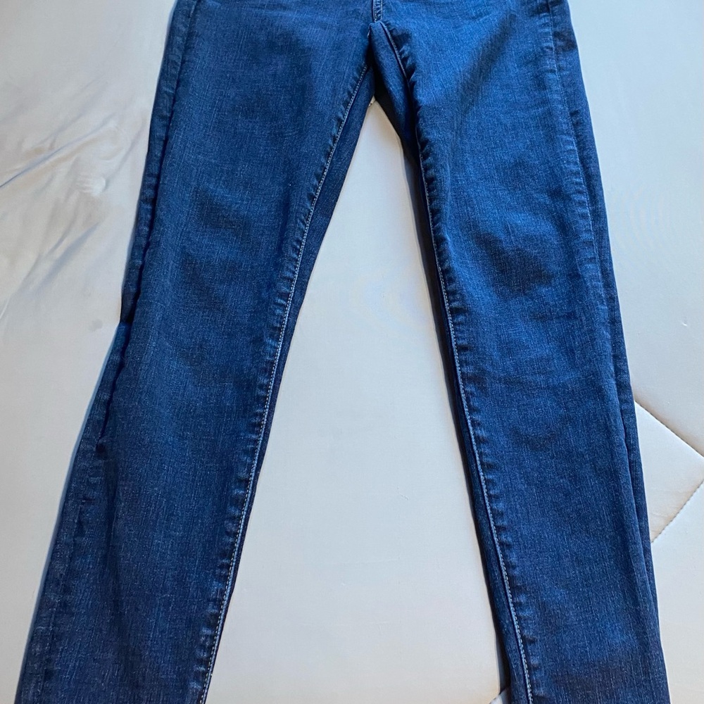3/$12. American Eagle Outfitters Dark Blue Skinny Jeans